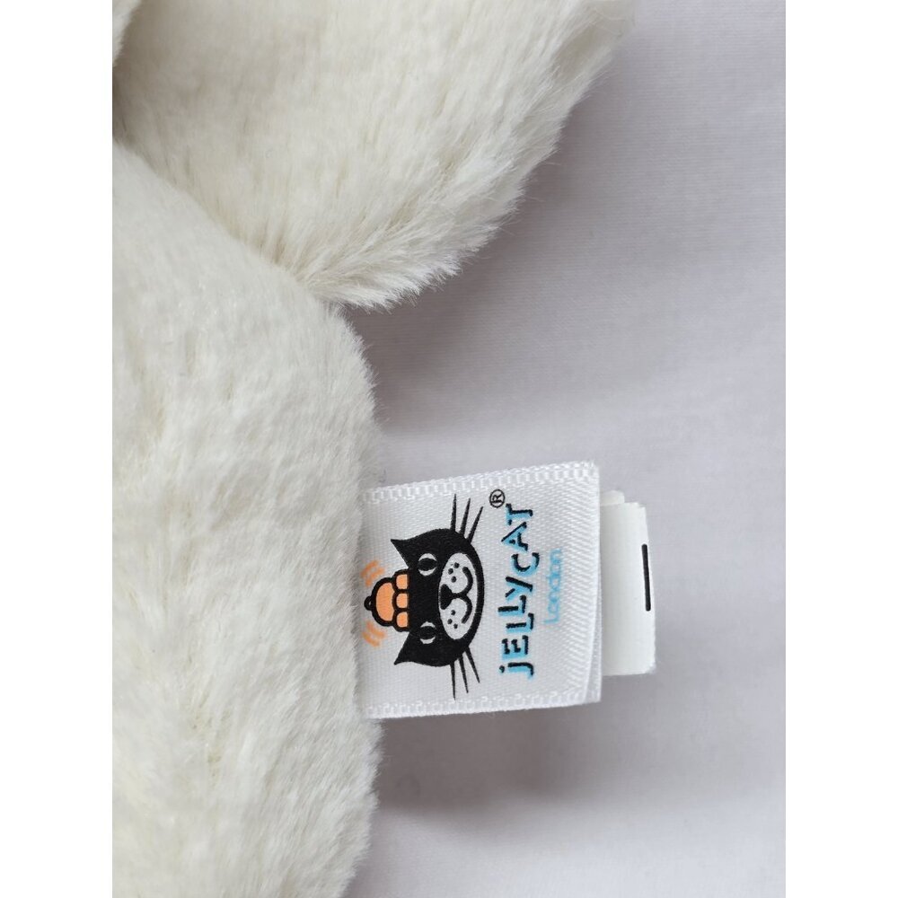 Little Jellycat Bashful Owl White Plush Rattle Ring Grabber Lovey Baby Toy - Picture 2 of 6